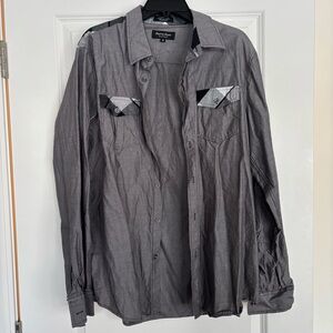 Eighty Eight Platinum Gray Button Up Shirt
